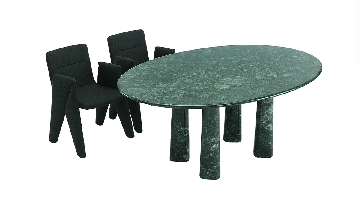Sixi dining table enlarged view 2