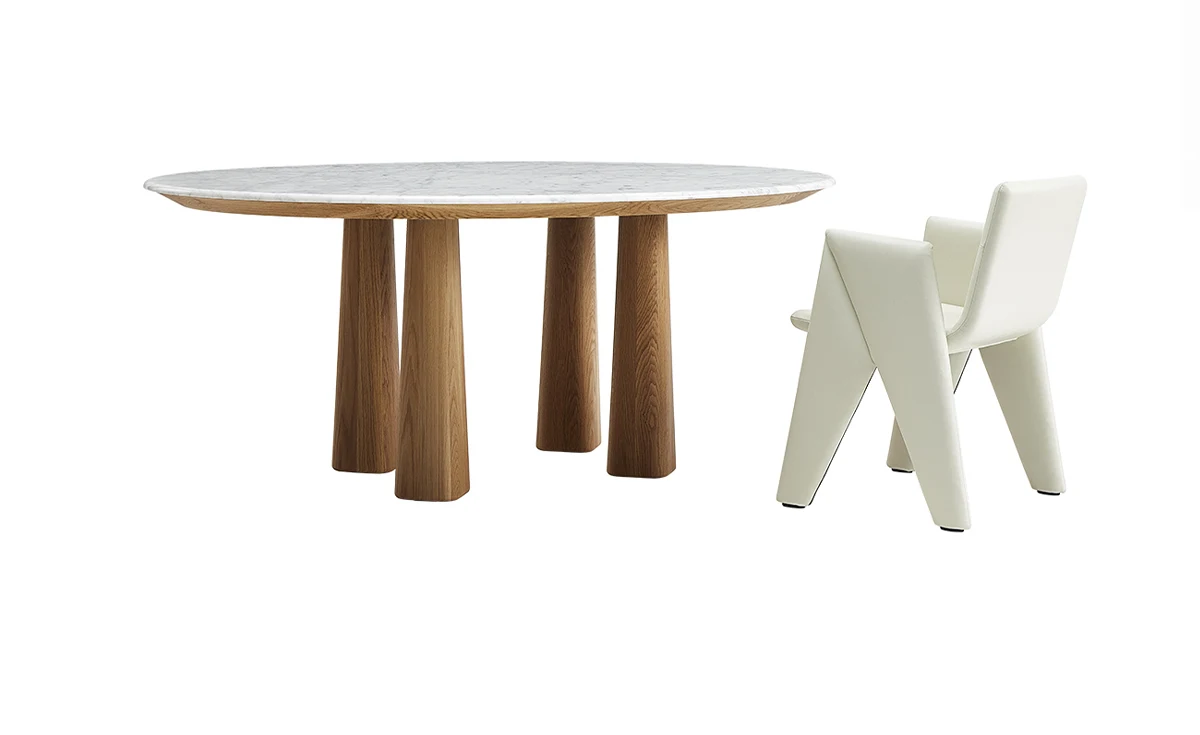 Sixi dining table enlarged view 3